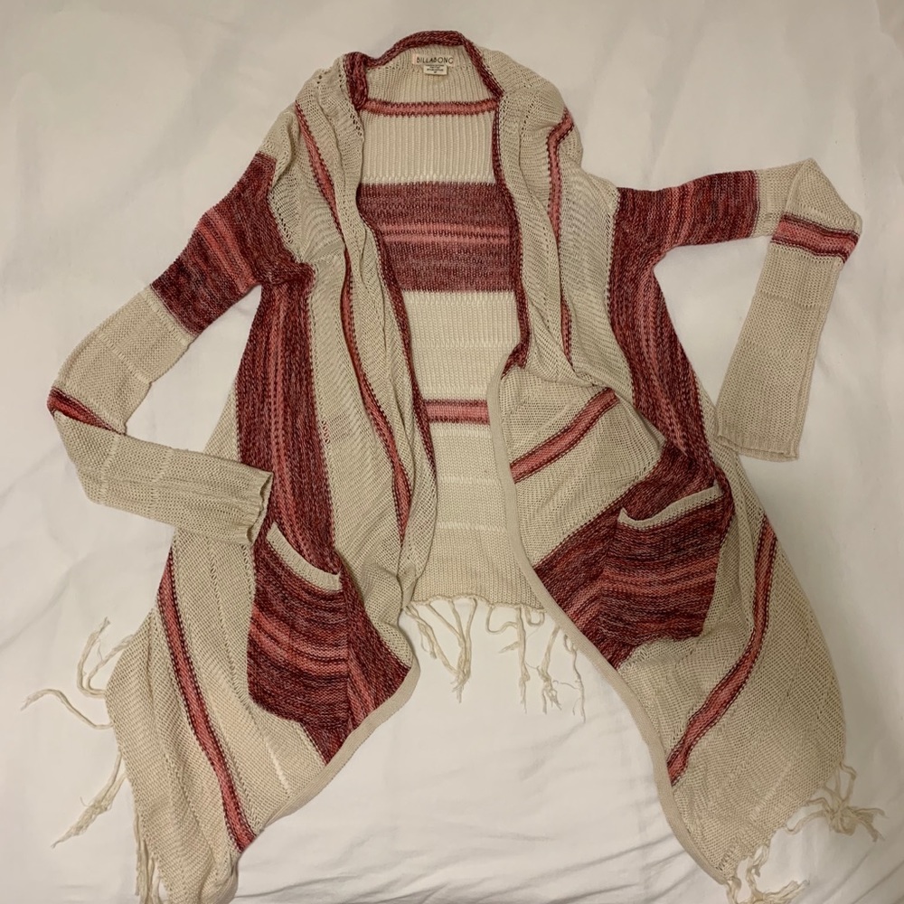 Billabong striped cardigan
